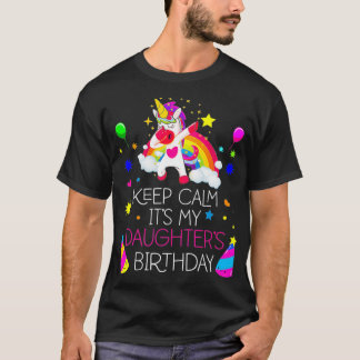 T-shirt Calme C'est mon anniversaire Fille mignonne