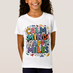 T-Shirt Calme d'Esprit Tee de Motivation pour Coureurs Bon