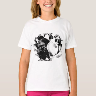 T-shirt Calme équilibré, chiens jumeaux