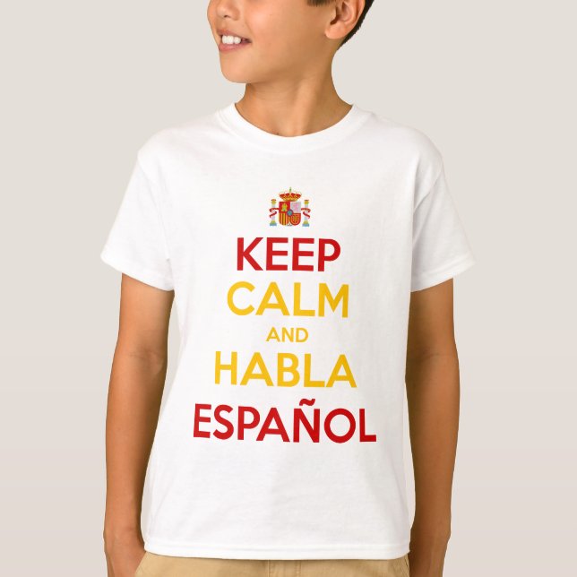 T-shirt Calme et Habla Español (Devant)