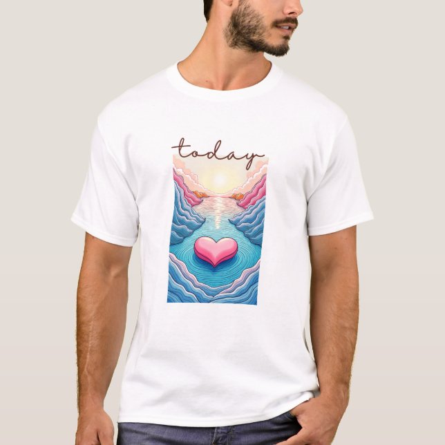 T-shirt Calme Horizon Valley (Devant)