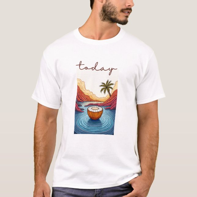 T-shirt Calme Horizon Valley (Devant)