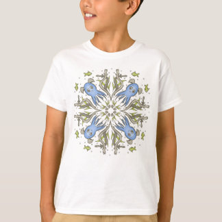 T-shirt Calme Kaléidoscope de Pieuvre Kawaii - Rêves Océan