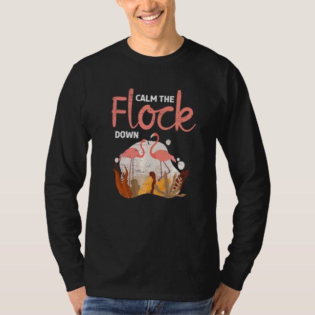 T-shirt Calme Le Flocon Du Flamant rose De Ladys Melanin (Devant)