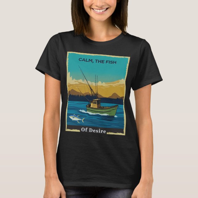 T-shirt calme, le poisson du désir (Devant)