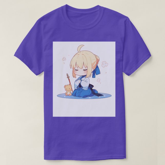 T-shirt calmer chibi saber (Design devant)