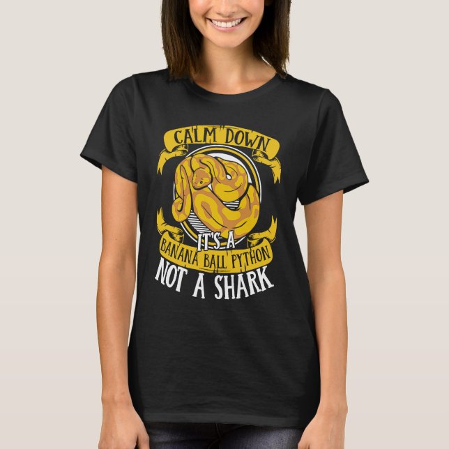 T-shirt Calmez-vous, ce n'est pas un python propriétaire d (Devant)
