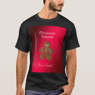 T-shirt calorie Noël drôle Dire le graphique