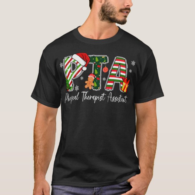 T-shirt Calot de Noël rétro pour assistant(e) en physiothé (Devant)