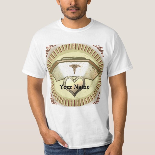 T-shirt Calot d'infirmière rétro (Devant)