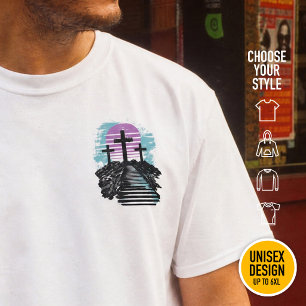 T-shirt Calvaire Golgotha c'est fini Moderne chrétien