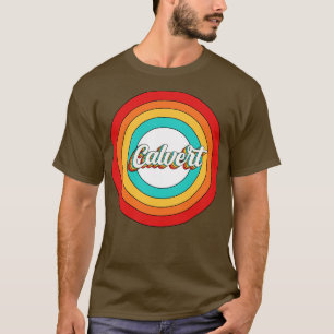 T-shirt Calvert Nom Chemise Vintage Calvert Cercle