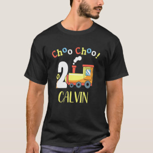 T-shirt Calvin Choo Choo Deux Train 2e Anniversaire Turin 