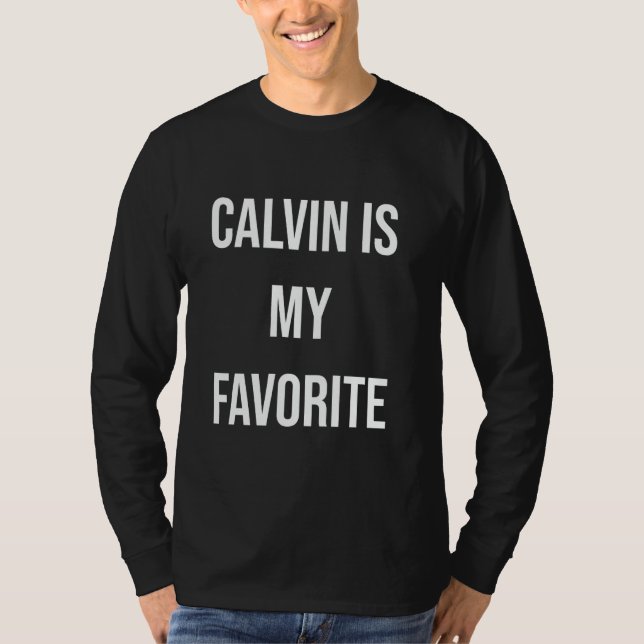 T-shirt Calvin Est Mon Favori (Devant)