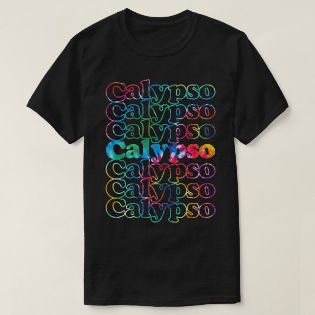 T-shirt Calypso Music Tie Dye1 (Design devant)