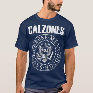 T-shirt CALZONES drôles punk rock musique cuisine