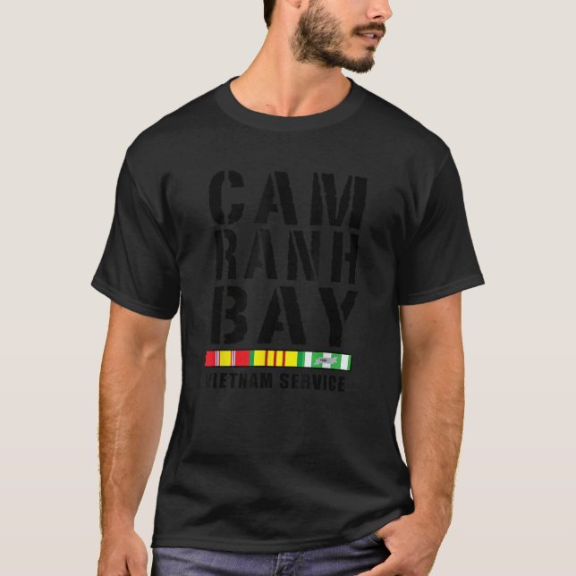T-shirt CAM RANH BAY VIETNAM SERVICE VIETNAM VETRAN T Shir (Devant)