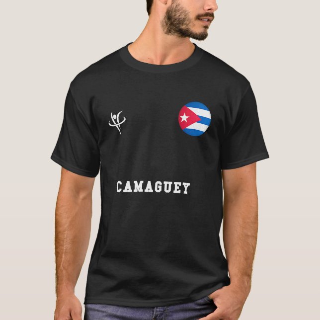 T-shirt CAMAGUEY Cuba Vintage Sports (Devant)
