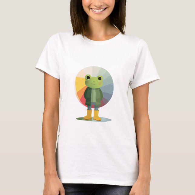 T-shirt Camarade Grenouille Colorée (Devant)