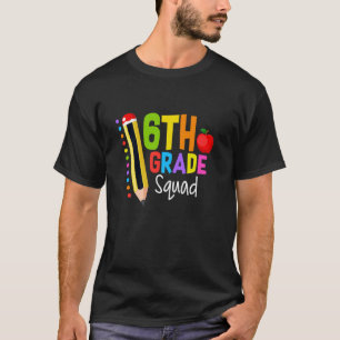 T-shirt Camaraderie de 6e Premier Jour d'École Professeur 