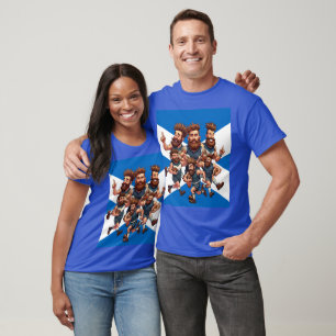 T-shirt Camaraderie D'une Équipe De Rugby Bruyante