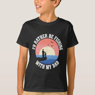 T-shirt Camarades de pêche Papa Père Fille Pêcheur Fille
