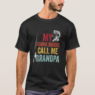T-shirt Camarades de pêche préférés appellent grand-père p