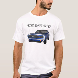 T-shirt Camaro 1967 solides solubles : Finition bleue :