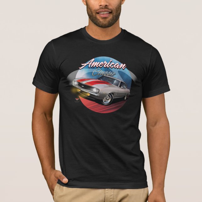 T-shirt Camaro 1968 solides solubles classique (Devant)