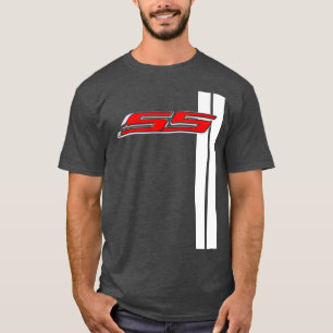 T-shirt Camaro SS classique rouge super sport bande