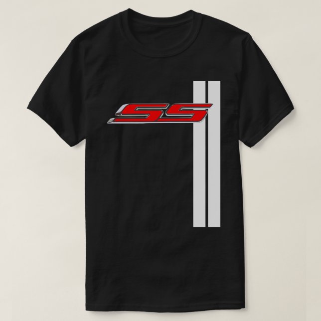 T-shirt Camaro SS classique rouge super sport bande (Design devant)