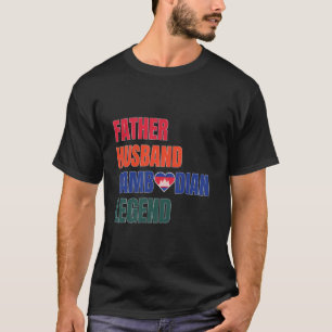 T-shirt Cambodge Angkor Wat Cambodge Drapeau Père Mari C