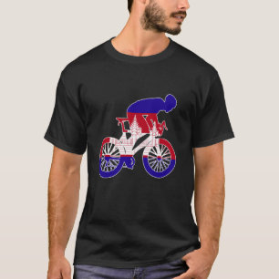 T-shirt Cambodge Biker Nation Rider Flags mondiaux