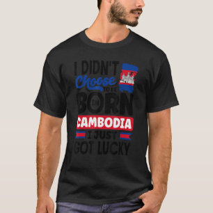 T-shirt Cambodge Cambodge Cambodge Drapeau Cambodge Je Vie