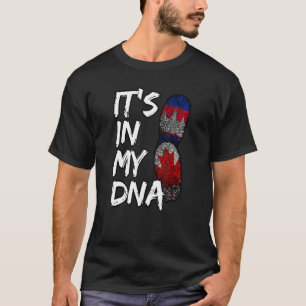 T-shirt Cambodge Cambodge Fier Canada Canadien Khmer Fla