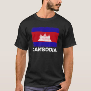 T-shirt Cambodge Drapeau soutien peuple cambodgien Femmes