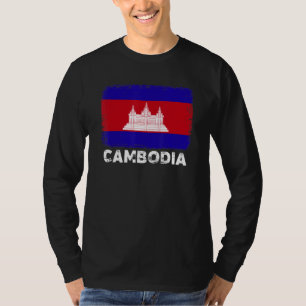 T-shirt Cambodge Drapeau soutien peuple cambodgien Femmes 