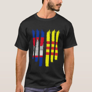 T-shirt Cambodge Khmer Cambodge Vietnam Vietnam Vietnam Vi