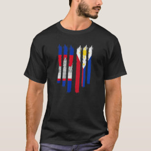 T-shirt Cambodge Khmer Cambodien Philippines Philippin Mix