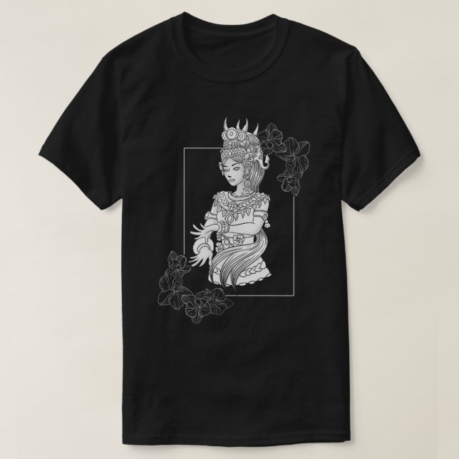 T-shirt Cambodge Khmer traditionnel Khmer Dance Girl Ap (Design devant)