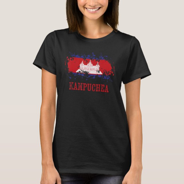 T-shirt Cambodian enthusiasts for Kampuchea and Cambodia (Devant)