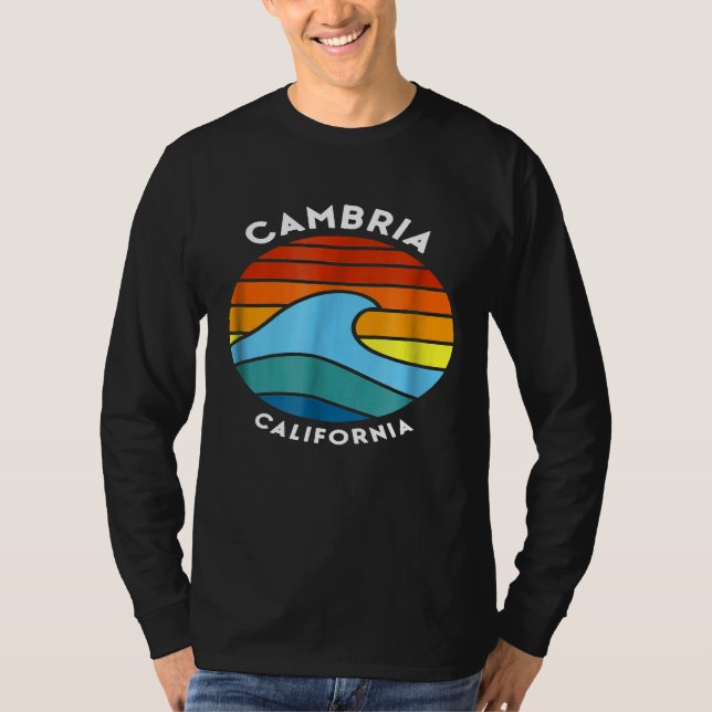 T-shirt Cambria California Retro Wave 80s (Devant)