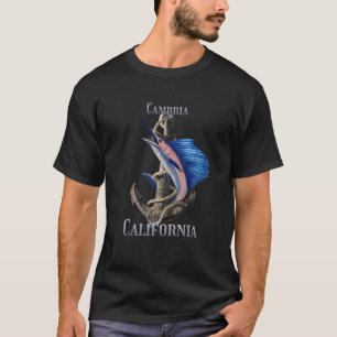 T-shirt Cambria Californie Espadon Marlin Océan Pêche