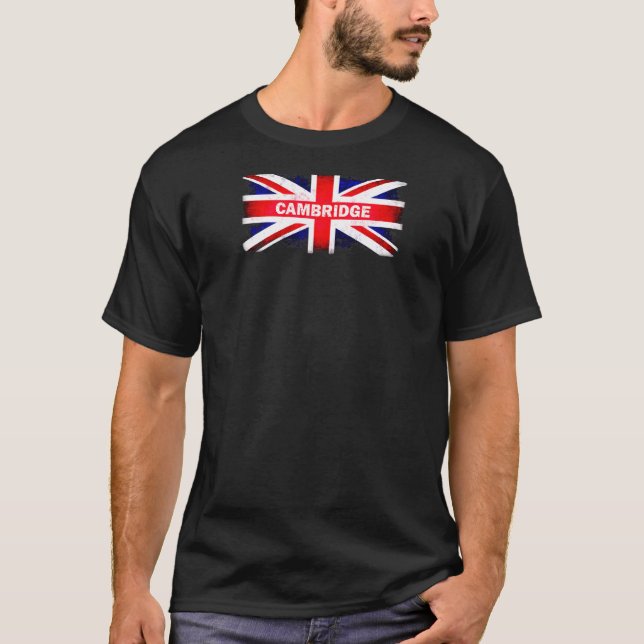 T-shirt Cambridge Comté Angleterre Royaume-Uni Drapeau bri (Devant)