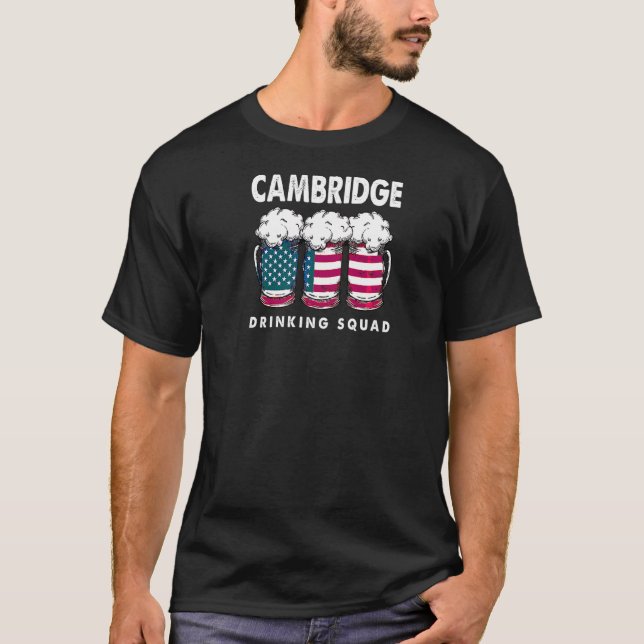 T-shirt Cambridge Drad Squad Massachusetts Alcoholic M (Devant)