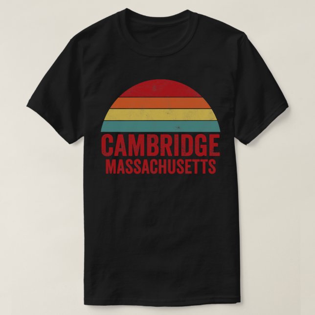T-shirt Cambridge Massachusetts (Design devant)