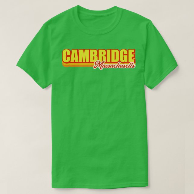 T-shirt Cambridge Massachusetts (Design devant)