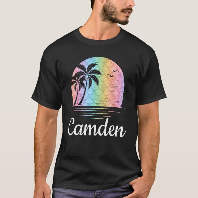 T-shirt Camden Maine Mermaid Beach Vacation Family Matchin (Devant)