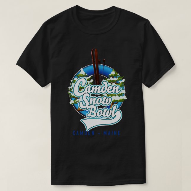 T-shirt Camden Snow Bowl ski (Design devant)