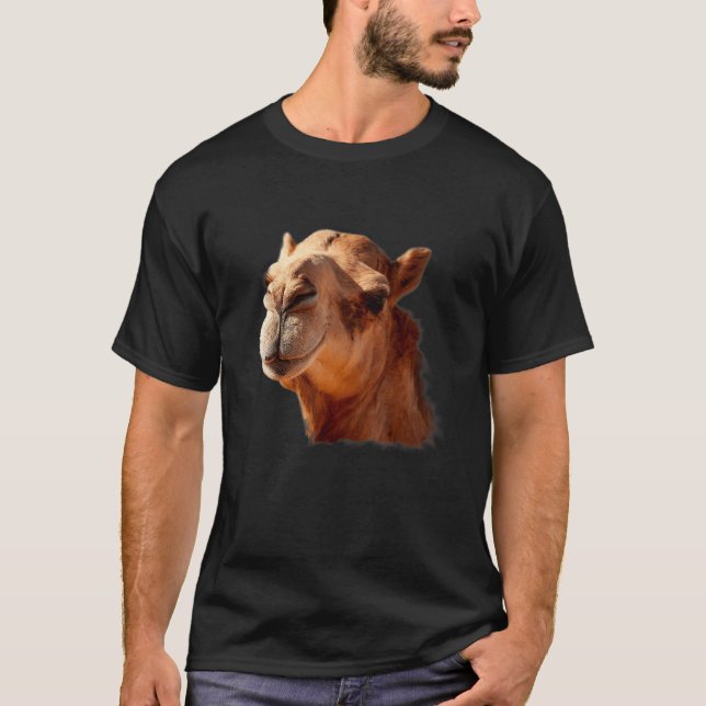 T-shirt Camel Animal Distinctive Face Large Mammal Humps C (Devant)